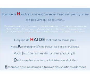 Logo - HAIDE : HANDICAP - ACCOMPAGNER - INFORMER - DÉBLOQUER - ENSEMBLE 